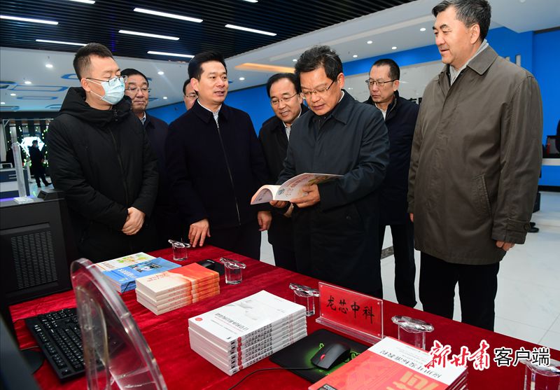 任振鶴在平?jīng)鲋悄芙K端光電產(chǎn)業(yè)園調研(圖1)
